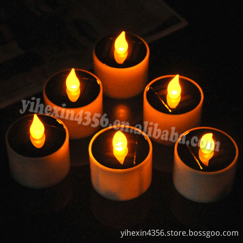 Boruit Solar Candle Light Romantic Warm White Candle Light (6 unit / pack)